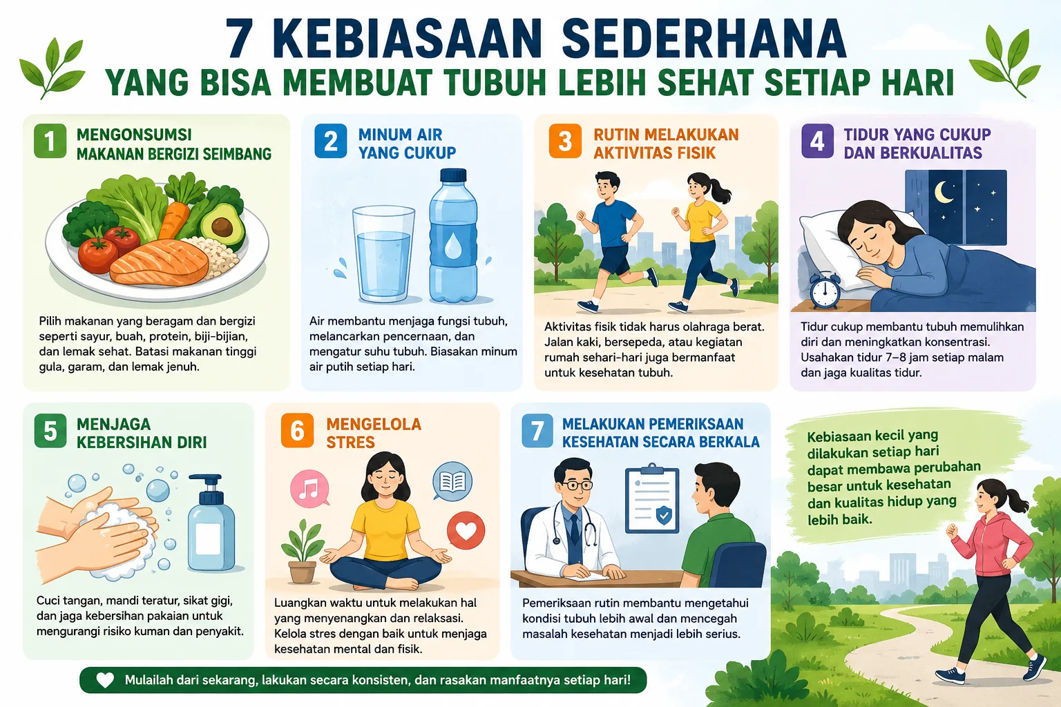 Kebiasaan Sehat untuk Menjaga Kesehatan Tubuh Jangka Panjang